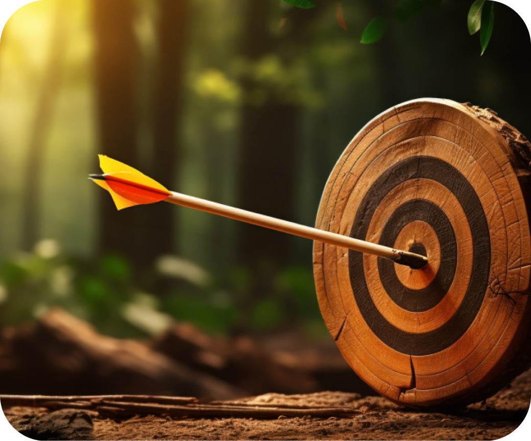 archery-bow-arrow-with-target 1